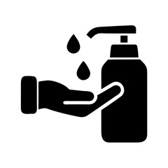 Hand Sanitizer Dispenser Hygiene Vector Icon