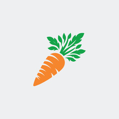 Carrot logo, food, organic, vegetable, garden, diet, eat,  fully editable vector logo template