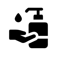 Hand Sanitizer Dispenser Hygiene Vector Icon

