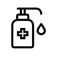 Hand Sanitizer Dispenser Hygiene Vector Icon

