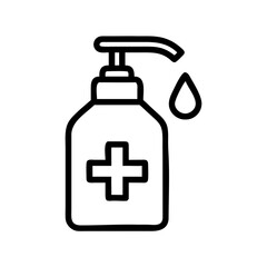 Hand Sanitizer Dispenser Hygiene Vector Icon

