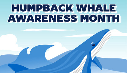 Humpback Whale Awareness Month with humpback whales