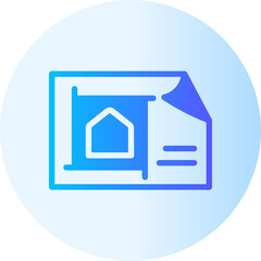 blueprint gradient icon