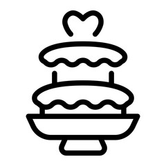 This Wedding chocolate icon is suitable for Wedding, Valentine, etc.