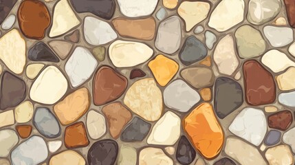 Fototapeta premium A Stunning Collection of Colorful Stone Wall Patterns for Interior and Exterior Design