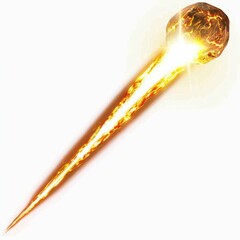 Naklejka premium Bright meteor streaking through the night sky.