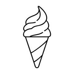 Ice Cream Cone Vector Illustration