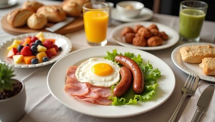Continental Breakfast Feast: A Delicious Array of Flavors and Textures