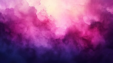 Fototapeta premium Purple and Pink Watercolor Gradient. Generative AI