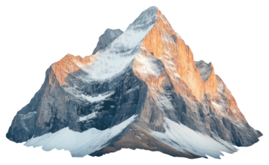 PNG North American mountain isolated scenery peak.