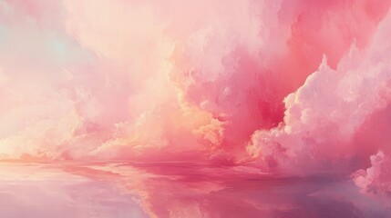 Obraz premium Twilight sky after sunset. Generative AI