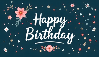 A beautiful floral birthday greeting