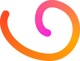 Abstract Color Rainbow Gradient Shapes Set. Vector Graphic with Wavy Lines in Bright Colors. Colorful Fluid Wave Pattern. Squiggly Design Elements. Vector illustration