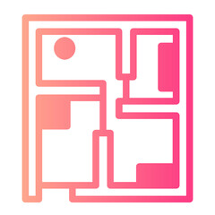 House Plan gradient icon