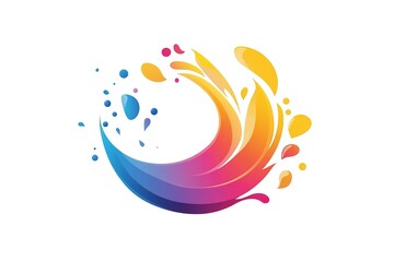 Fototapeta premium Dynamic Water Splash Logo Template: Clean, Modern, and Versatile Vector Design. Perfect for branding, websites, and marketing materials. Instantly elevate your visual identity with this crisp, 