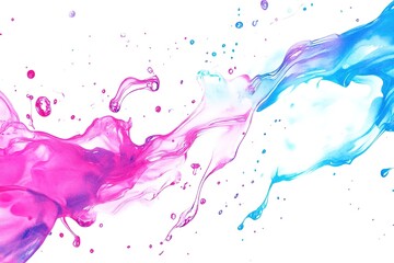 Fototapeta premium Vibrant Watercolor Splash: A Burst of Colorful Clip Art - Perfect for Designs, Websites, Branding, Invitations, Posters, Social Media, and More! Add a touch of artistic flair to your projects with 