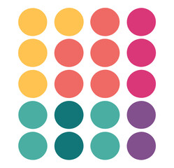 colour plater background with circle