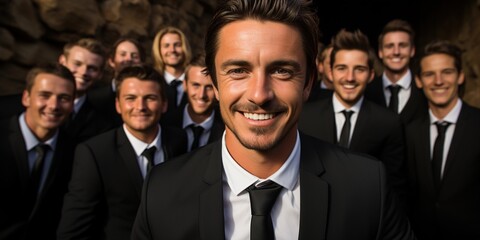Obraz premium group of business people