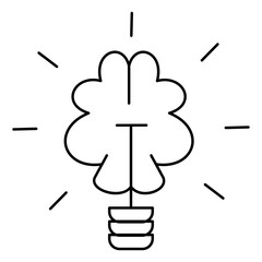 Simple Mindfulness Line Icon – Minimalist Meditation and Wellness Symbols