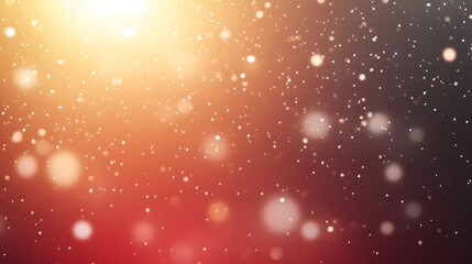 Abstract Warm Bokeh Background with Falling Particles
