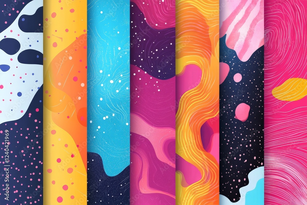Leinwandbilder colorful abstract backgrounds with dynamic patterns and vibrant colors in a creative display