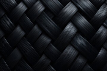 Fototapeta premium Dark and Smooth Braided Texture Background for Design Projects