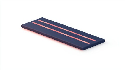 Modern Yoga Mat with Minimalist Design and Vibrant Lines