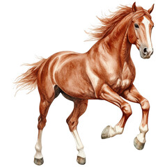 Obraz premium Elegant Horse Clipart Vector Illustration