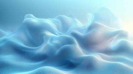 Obraz premium Blue Abstract Wave Textures. Generative AI