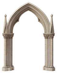Naklejka premium PNG Traditional Gothic pointed arch architecture gothic stone.
