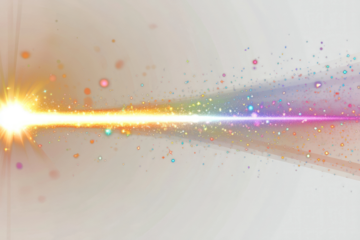 PNG Light effect with a rainbow background sparkle glowing.