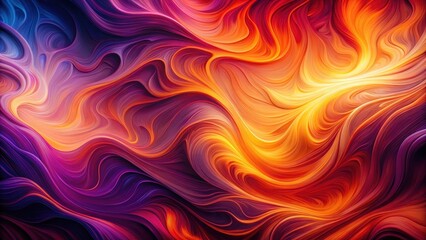 Obraz premium Abstract Swirling Hues of Crimson, Orange, and Purple Create a Dynamic and Vibrant Visual Masterpiece