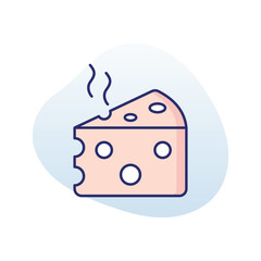 Cheese  vector icon