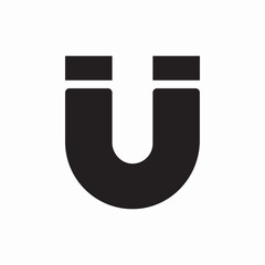 magnet attract power icon vector sign