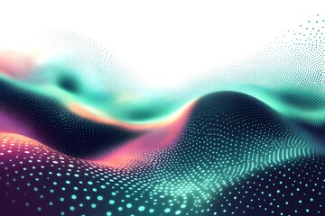 Obraz premium Abstract halftone wave dotted background with twisted grunge pattern and dot circles