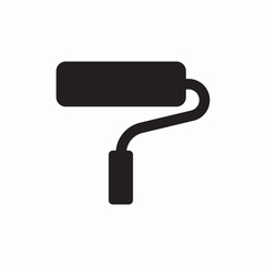 paint roller decoration icon vector sign