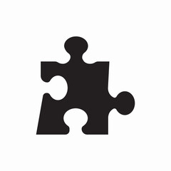puzzle piece game icon vector sign