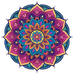 Adobe Illustrator Artwork Colour ful Mandela design.