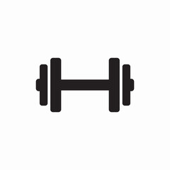 fitness gym dumbbell icon vector sign