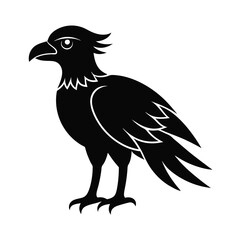A osprey bird vector silhouette