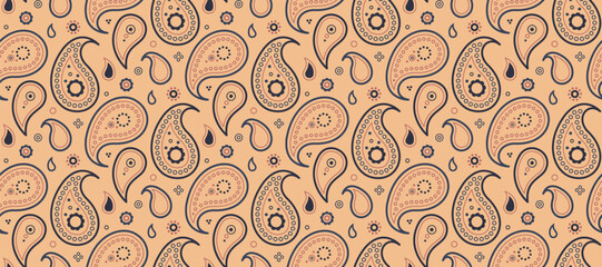 Decorating paisley with pattern picture. Card mandala and poster flowing. Ethnicity floral costume retro.