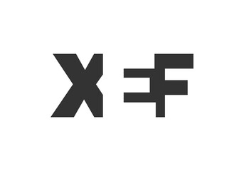 XEF logo design. Initial letter X E F bold font style for tech startups, consulting, corporate branding. Creative company name, headlines typography identity, trendy logotype.