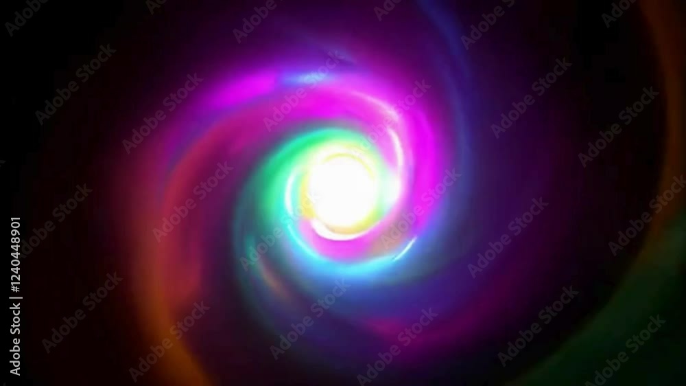 Poster vibrant abstract light swirling in dynamic colors creates mesmerizing illumination with colorful vor