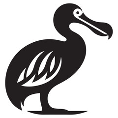 Elegant Dodo Bird Silhouette Illustration © Creative Image  