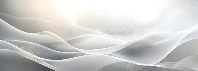 Fototapeta premium Abstract white wave light smooth modern design 