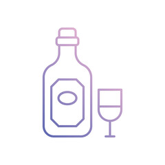 Wine vector icon