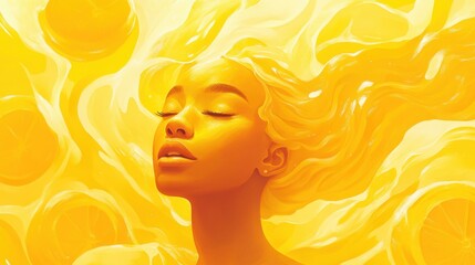 Illustration that represents the concept of Hydration and Well-being 