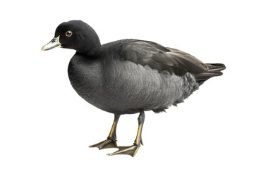 Fototapeta premium American Coot is standing on a transparent background