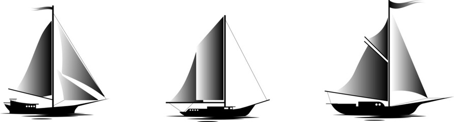 set of sail ships  © Michael