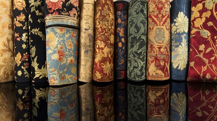 Elegant Floral Tapestry Fabric Rolls Design